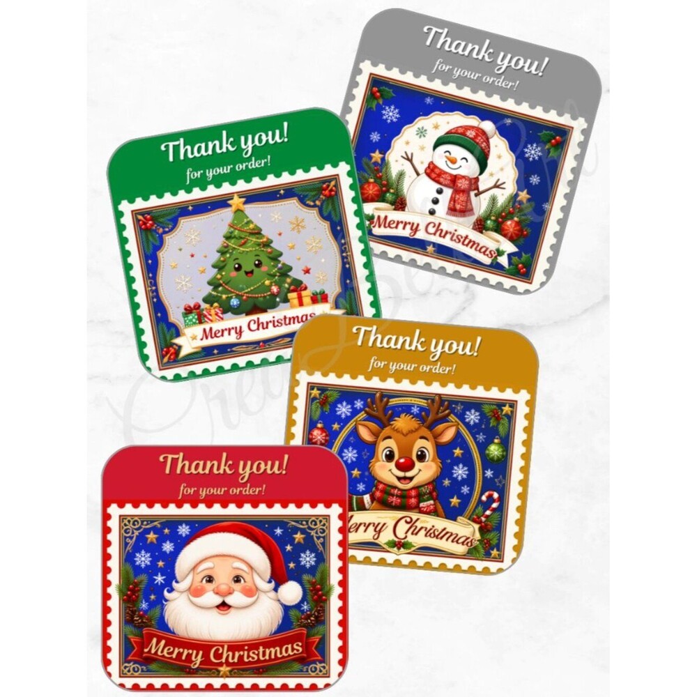 60 Pack Christmas Thank you Cards | Christmas Cards